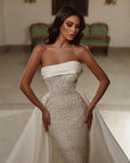 Pearls bridal gown - side angle