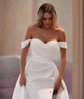 2024 Simple Wedding Dresses Sexy Side Slit Mermaid Prom Dresses Woman's Formal Bride Beach Party Ball Gowns Vestidos De Novia