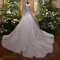 Illusion back wedding gown - detail