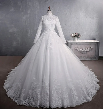 Modest wedding dress - front
