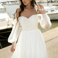 Open back tulle formal - side