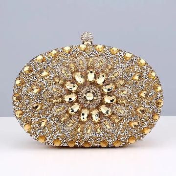 Diamond Women Luxury Clutch Evening Bag Wedding Crystal Ladies Cell Phone Pocket Purse Female Wallet for Party Quality Gift