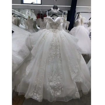 Kisswhite Xlove Collection Customized7-15days Ship It Out Pretty Princess Wedding Dress Glitters Ball Gown Dress For Bride