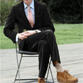 Slim casual corduroy men suit blazer pants extra color variant detail