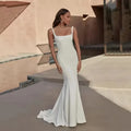 Soft satin court train - side