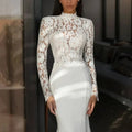 Top lace satin - side angle