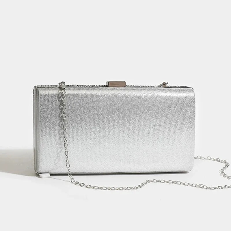 Diamond Women Luxury Clutch Evening Bag Shiny Crystal Wedding Party Handbag Lady Chain Shoulder Crossbody Bag Phone Purse Wallet