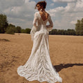 Flare sleeves lace - side