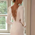 Deep V-neck sleeves - back