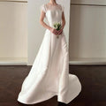 Satin princess formal - side