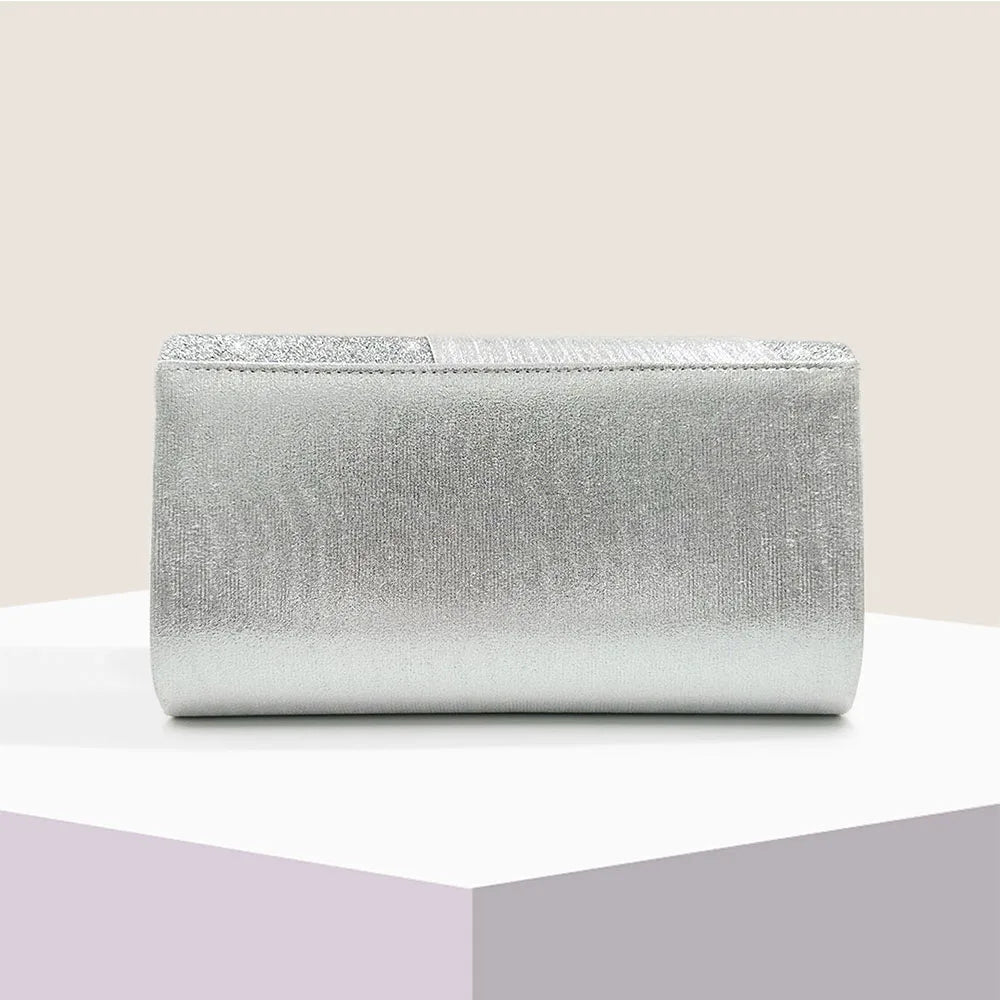 Evening Party Clutches Womens Fashion Handbags Shoulder Bags with Chain Sequined Envelope Clutch Purse  Luxury Wedding Pouch