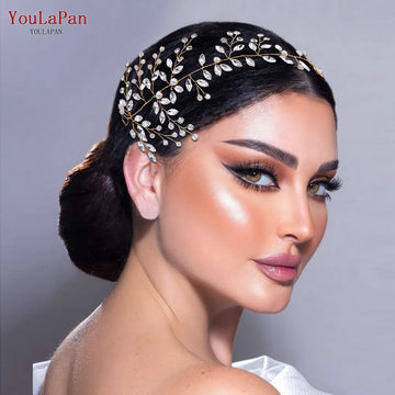 Wedding Headband Hair Ornaments for Women Tiaras Rhinestone Wedding Headpiece Bridal Headwear Hair Accessories HP21