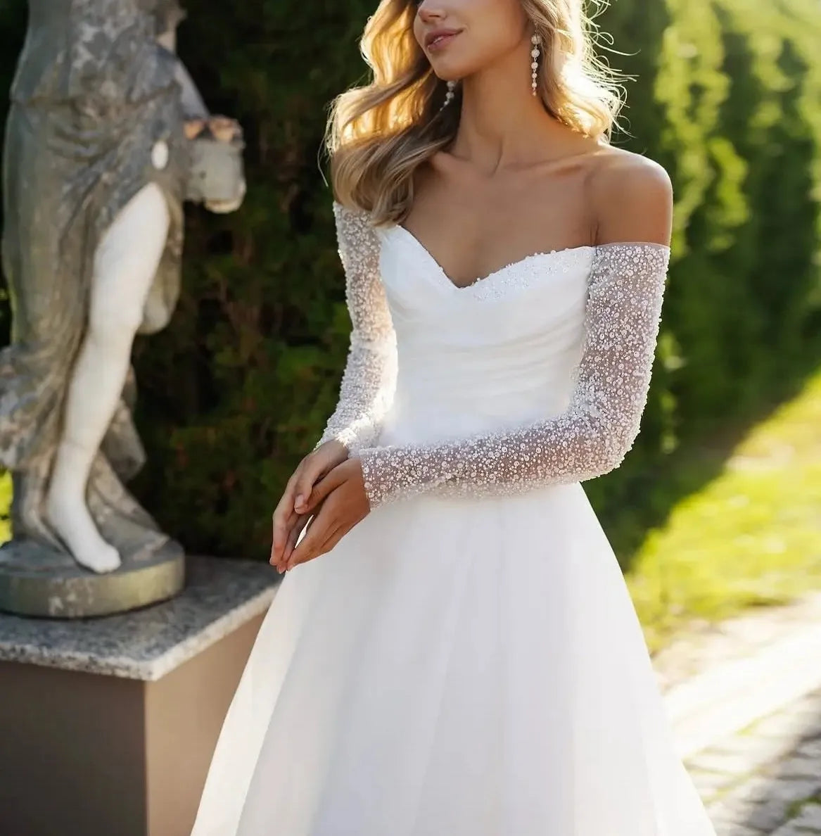 Strapless A-line formal - side