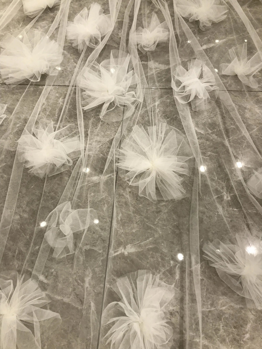 kisswhite high quality 3d flowers bridal veils long 3x3 meters wedding veils