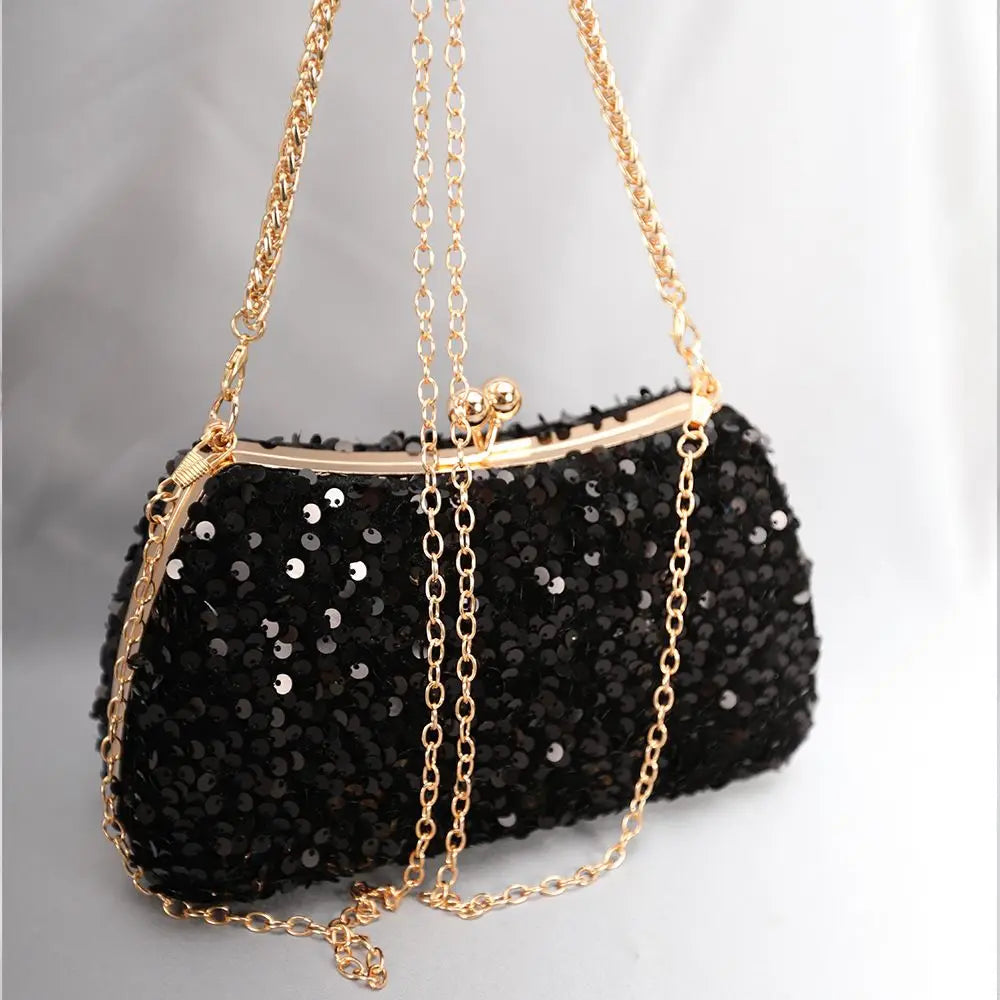 Fashion Gold Diamond Evening Bags Luxury Handbag Elegent Chain Women Shoulder Crossbody Bag Wedding Party Clutch Bags Pouch