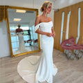 Bespoke Mermaid Wedding Dresses Square Collar Formal Bridal Dresses Evening Dresses For Wedding Parties Customized