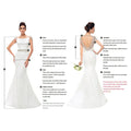 A-line boho 3/4 sleeve open back deep V-neck tulle lace custom sexy bridal gown close-up