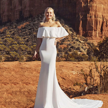 Vintage Strapless Wedding Dresses For Women Elegant Mermaid Wedding Party Dress Women Long Train Bridal Dress Customized