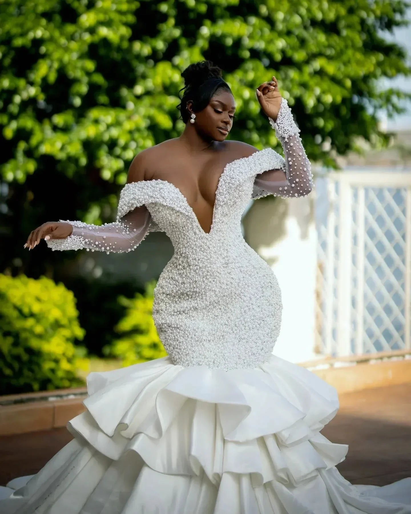 Modern Arabic dress - front view