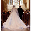 Backless boho lace mermaid long sleeves sexy bridal gown close-up