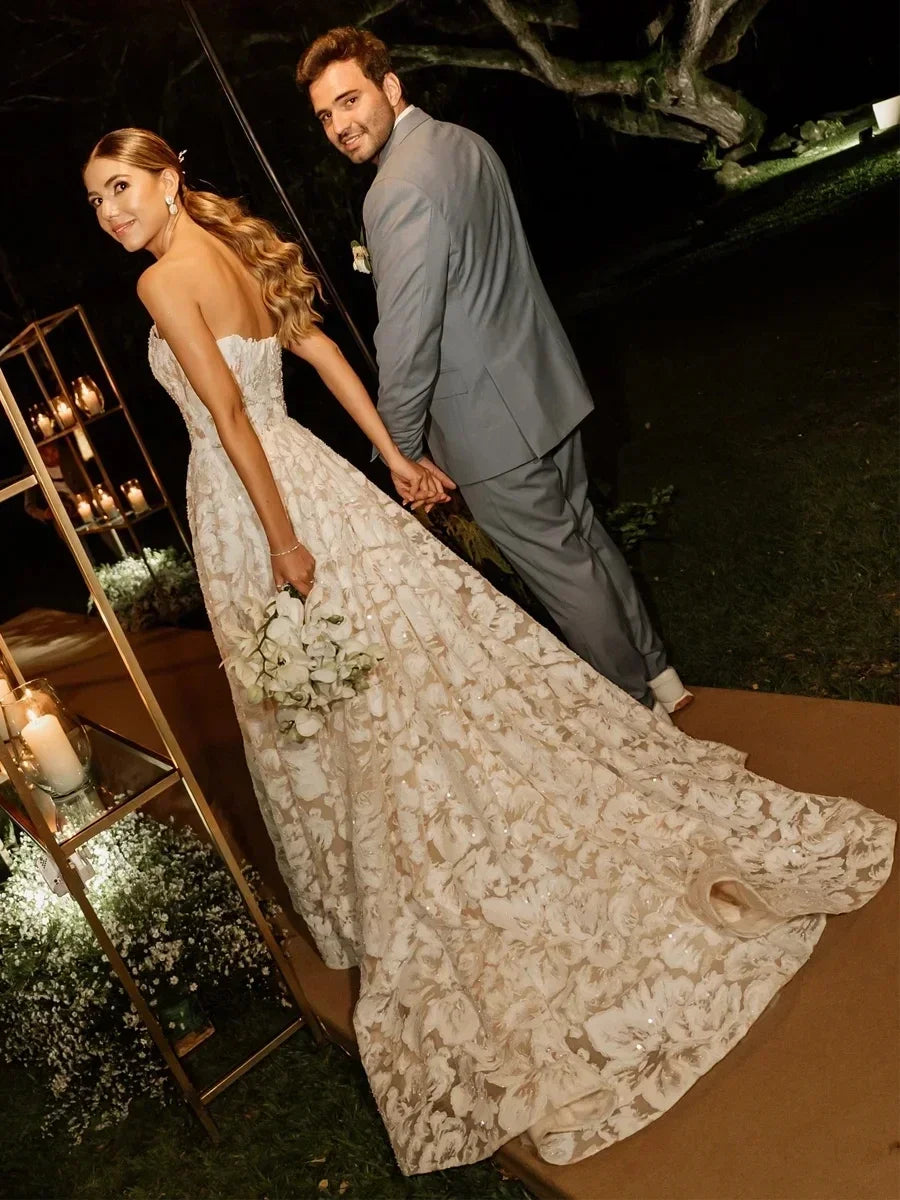 Wedding dress - side angle