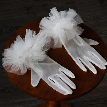Lace Short Bridal Gloves Wristband White Wedding Glove For Women Girl Party Evening Dress Jewelry Brides Accessories