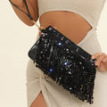 Fashion Silver Metal Evening Bags luxury Designer Bling Sequins Chain Clutch Purse Purses and handbag Shoulder trend Women's bag