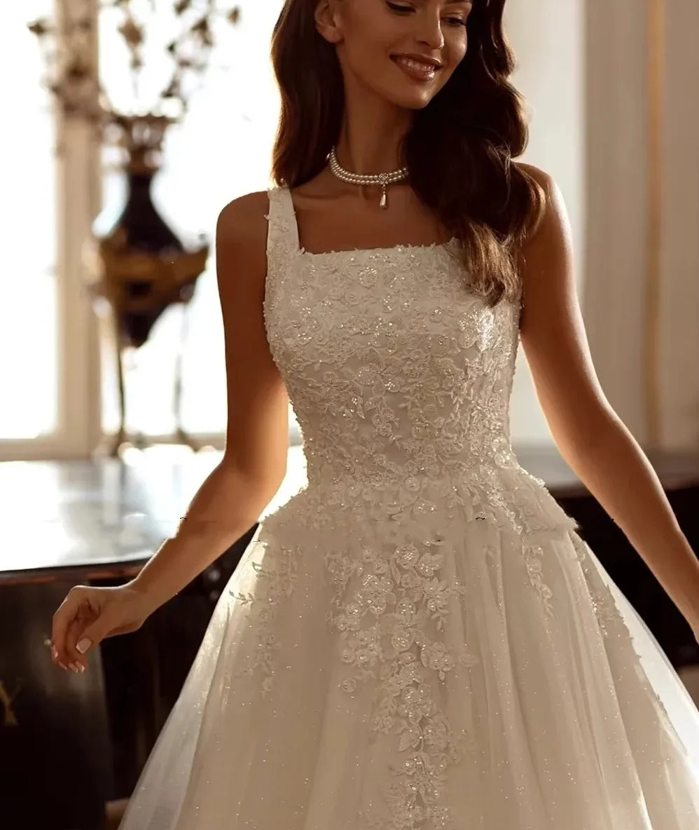 Bride party gown - detail