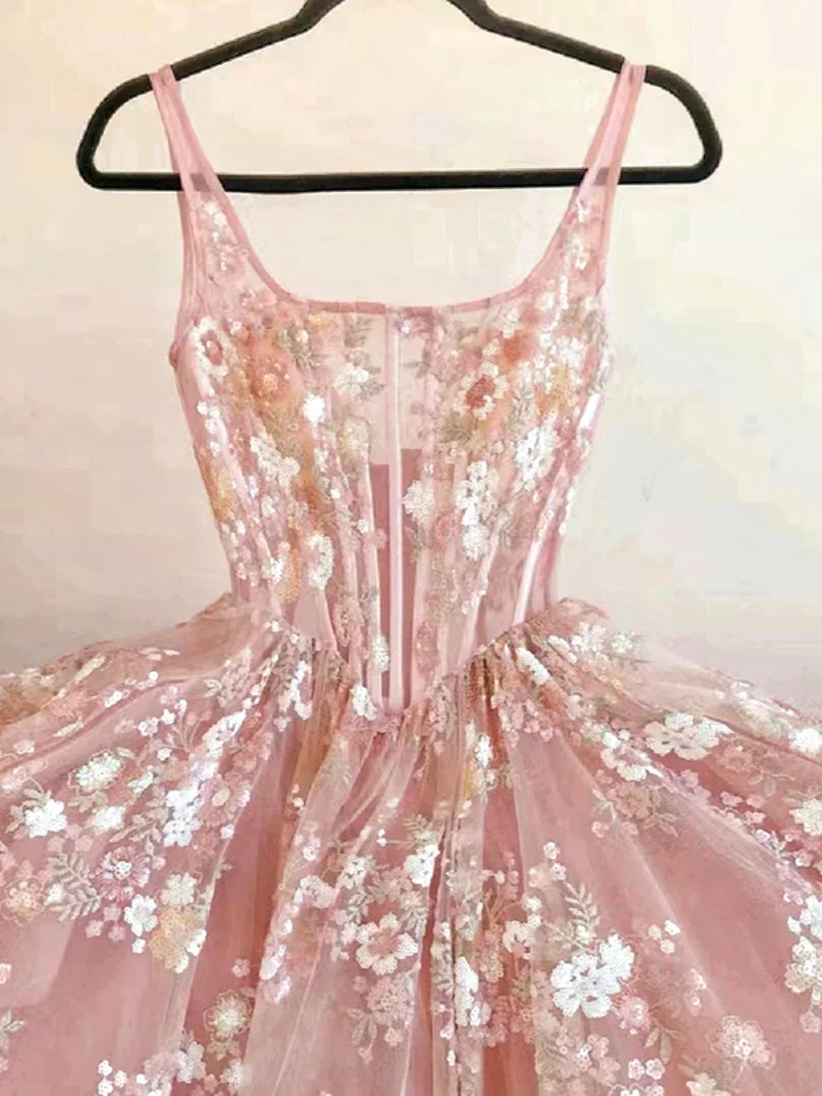 Strap Pink Celebrity Dresses Niche Flowers Light Luxury High-end Beading Ruched Vintage Formal Prom Party Evening Gowns