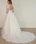 Lace appliques tulle - side
