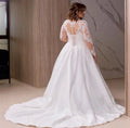 Bridal train gown - detail