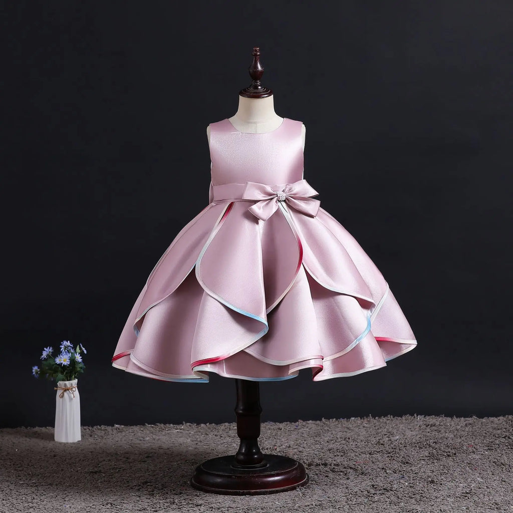 New Girls Princess Cosplay Dresses Children Princess Wedding Birthday Ball Evening Vestidos Carnival Party Show Costumes