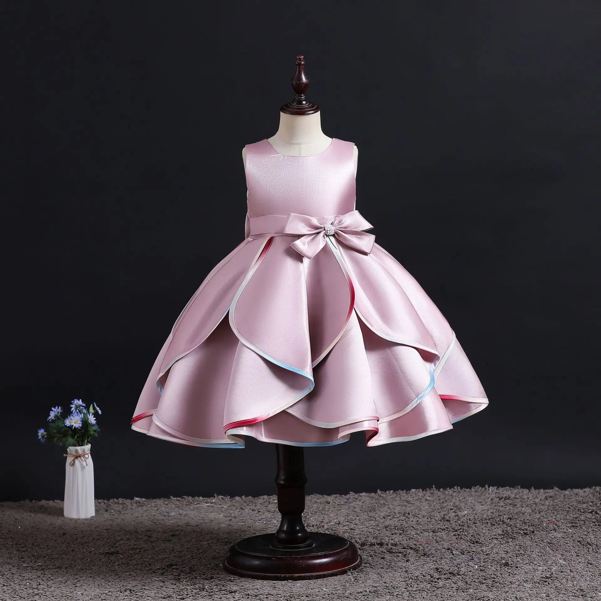 New Girls Princess Cosplay Dresses Children Princess Wedding Birthday Ball Evening Vestidos Carnival Party Show Costumes