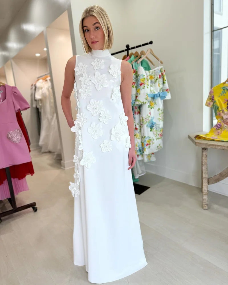 Epoch Sexy Women's Luxury Evening Dress 2024 فساتين سهره سعوديه Elegant Appliques A-Line Formal Long White Cocktail Prom Gown picture color