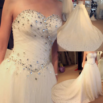 Elegant A-line dress - front view