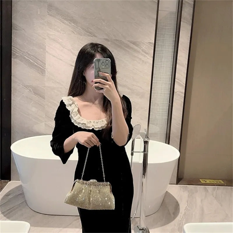 Women Luxury Rhinestone Evening Clutch Bag Detachable Chain Wedding Purse Prom Banquet Handbag Female Elegant Party Shoulder Bag