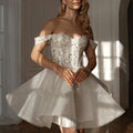 Garden off shoulder gown - detail