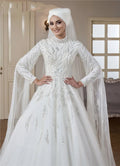 Luxury sequins bridal - back