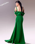 Yipeisha Prom Dress Exquisite Off-the-shoulder Mermaid Floor Length Evening Dresses Draped Shirred Satin Customized