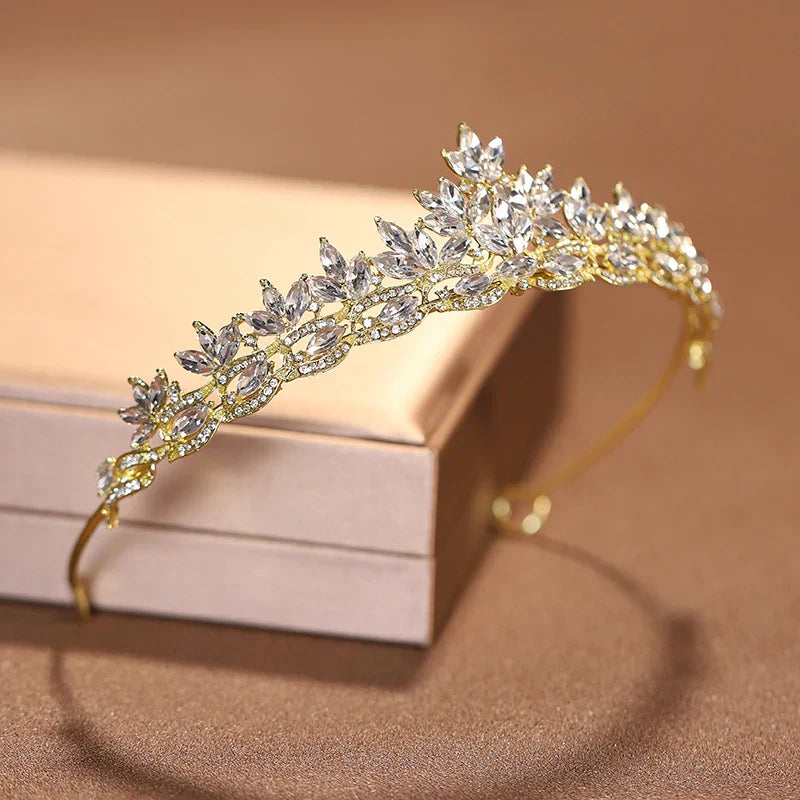 Baroque Classic Crown Wedding Bride Simple Hair Accessories Sweet for Women