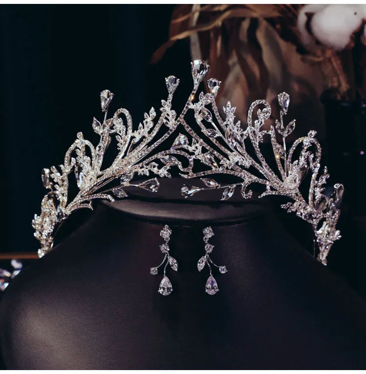 CC Vintage Crown Women Accessories Wedding Hairbands Bridal Headpiece Engagement Hair Ornaments Crystal Tiaras Shining xy435