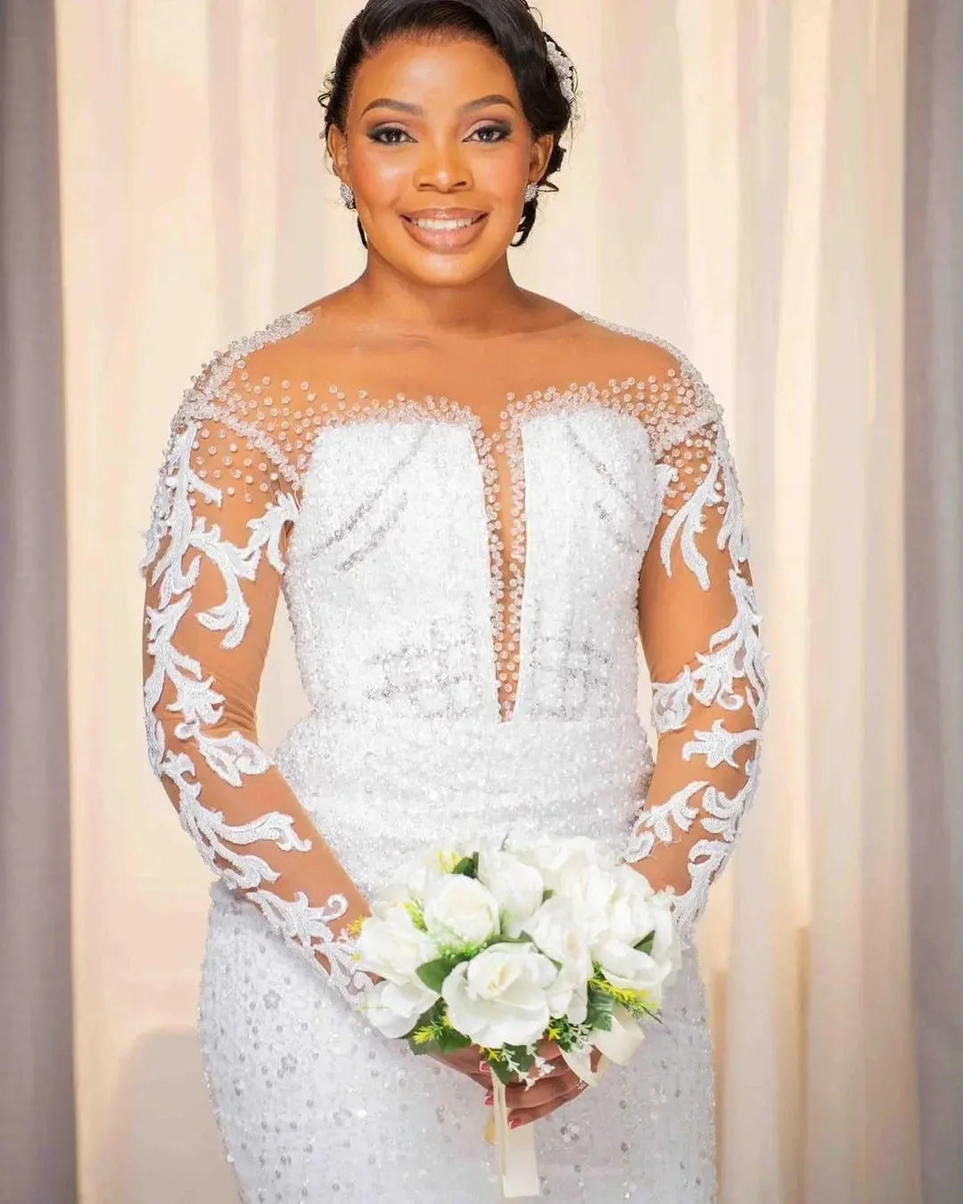 Crystal sequins formal - side angle