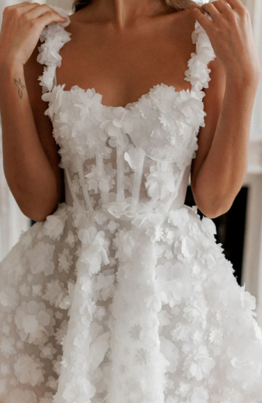A-line Short Wedding Dresses Spaghetti Straps Sweetheart Above Knee Bridals Gowns Women Back Lace Up vestidos novia