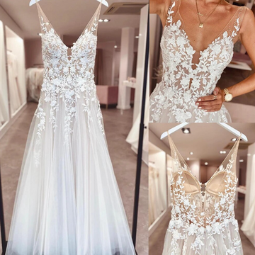 Simplicity Wedding Dress Organza Satin With Embroidery Lace Ball Gown A-Line Full Sleeve O-Neck Bride Dress Vestido De Novia But