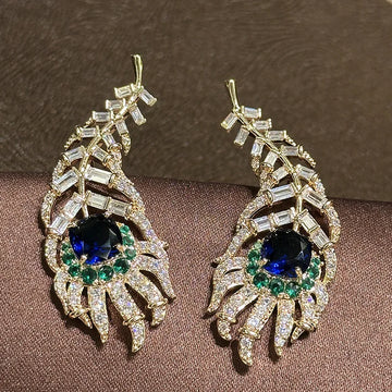 Luxury CZ AAA Zircon Bridal Earrings Colorful Cubic Zirconia Wedding Earring For Women Bride Accessories Birthday Gifts Jewelry