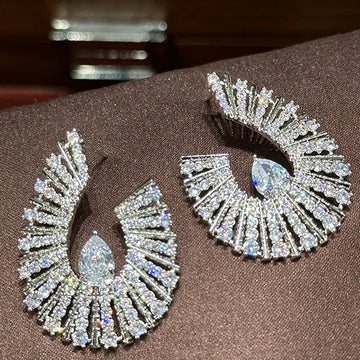Luxury CZ AAA Zircon Bridal Earrings Cubic Zirconia Wedding Earring For Women Bride Accessories Birthday Gifts Jewelry