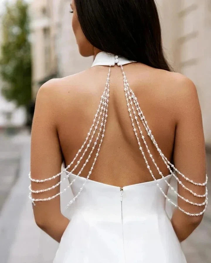 Bride dress - neckline view