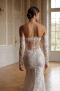 Long sleeves bridal - side