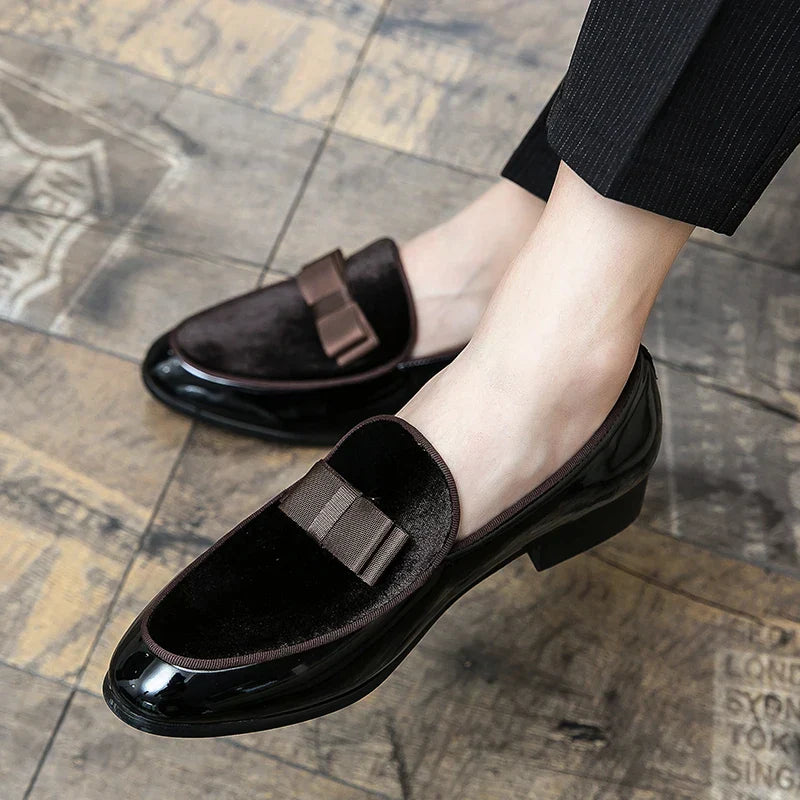 New Luxury Fashion Decoration Suede Driving Shoes Men Casual Loafers Business Formal Dress Dress Groom  Footwear Zapatos Hombre