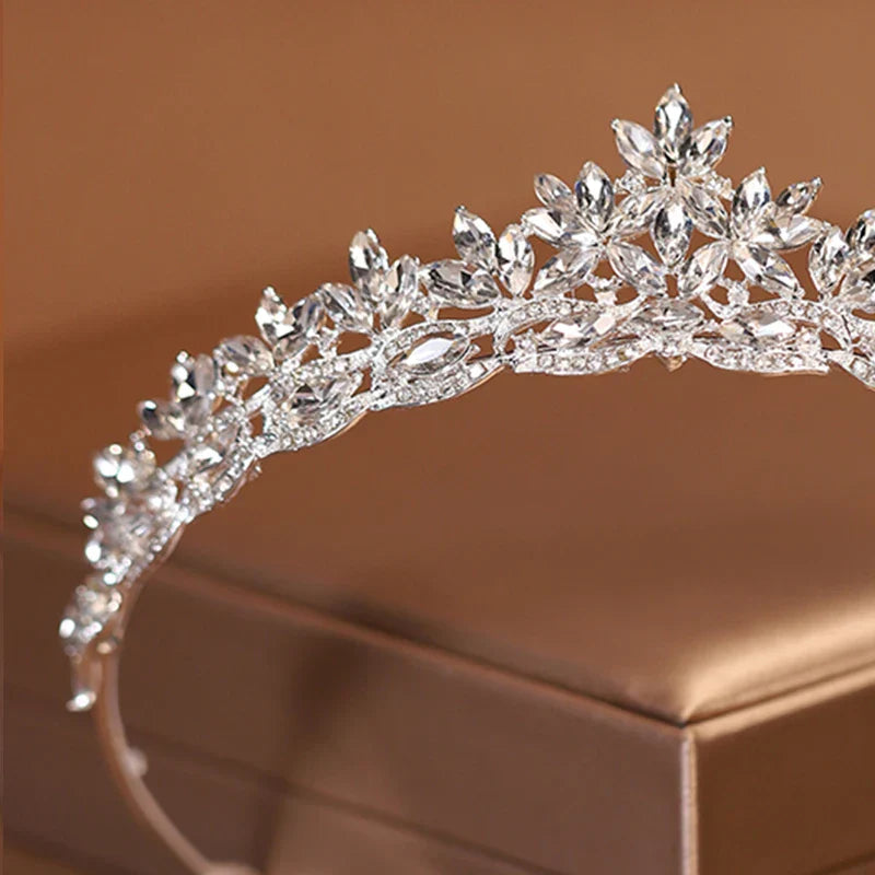 Baroque Classic Crown Wedding Bride Simple Hair Accessories Sweet for Women